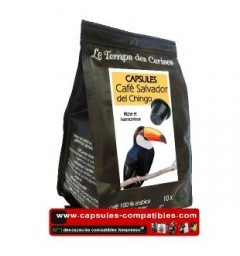 Café Salvador by Le Temps des Cerises coffee capsules.