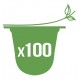 100 Opercules biodégradables pour capsule Nespresso®