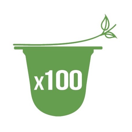 100 Opercules biodégradables pour capsule Nespresso®
