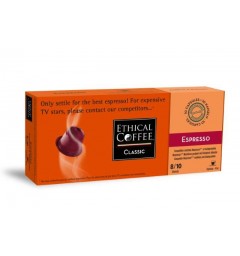 Espresso by Ethical coffee, Nespresso® compatible capsules.