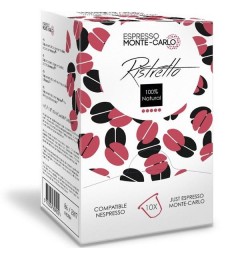 Espresso Monte-Carlo Ristretto, capsules compatibles Nespresso ®