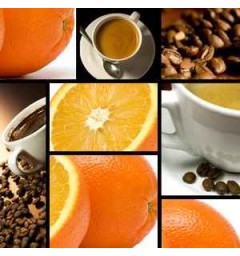 Coffee flavored with Orange