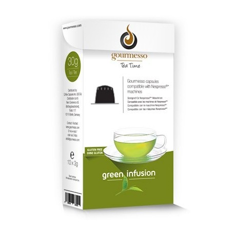 Capsules de Thé Green Gunpowder pour Nespresso ® de Gourmesso