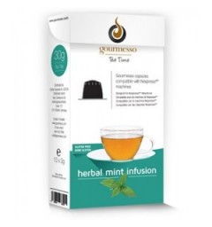 Capsules Infusion pour Nespresso ® à la menthe de Gourmesso