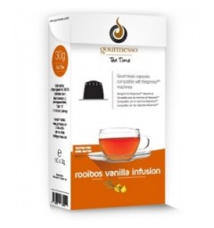 Capsules de Thé Rooibos et vanille pour Nespresso ® de Gourmesso