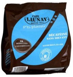 18 Dosettes Déca compatibles Senseo ® de Café Launay