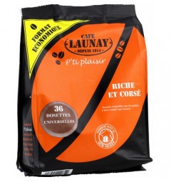 Dosettes Riches et Corsées compatibles Senseo ® de Café Launay