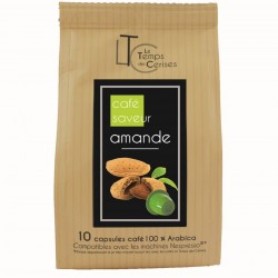 Nespresso® compatible almond flavor capsules