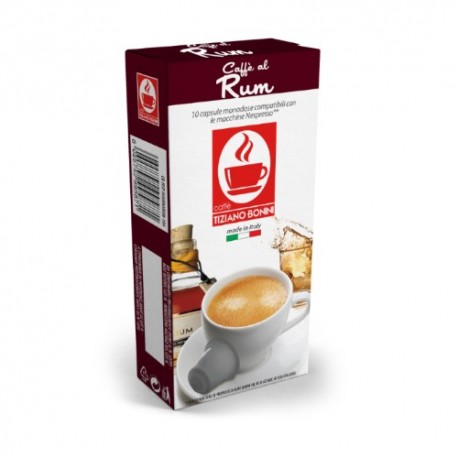 Capsules arôme Rhum compatibles Nespresso ® de Caffè Bonini