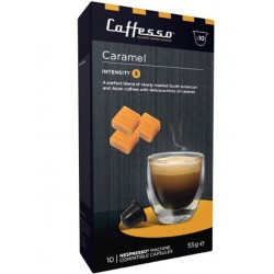Capsules de café arôme Caramel compatibles Nespresso ® Caffesso