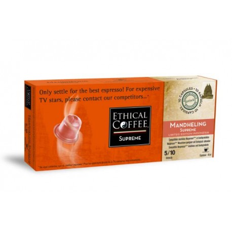 Mandheling SUPPREME capsules Ethical-coffee compatibles Nespresso®