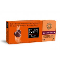 Espresso Forte capsules Biodégradables compatibles Nespresso ® Ethical coffee