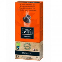 Ristretto Bio Max Havelaar Nespresso ® compatible biodegradable capsules Ethical coffee
