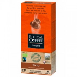 Tinto Colombia Bio Max Havelaar capsules Biodegradable compatible Nespresso ® Ethical coffee