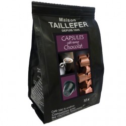 Capsules compatibles Nespresso ® arôme Chocolat de la Maison TAILLEFER