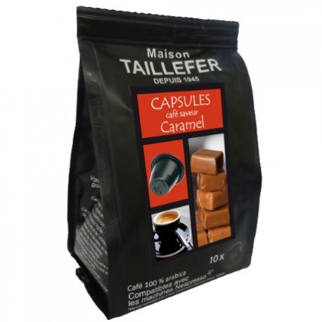 Maison TAILLEFER capsules compatibles Nespresso ® arôme Caramel