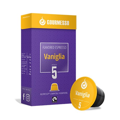 Capsules arôme Vanille compatibles Nespresso ® de Gourmesso