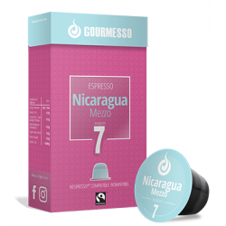 Nicaragua Mezzo capsules Gourmesso compatibles NespNicaragua Mezzo Nespresso compatible Gourmesso capsulesresso