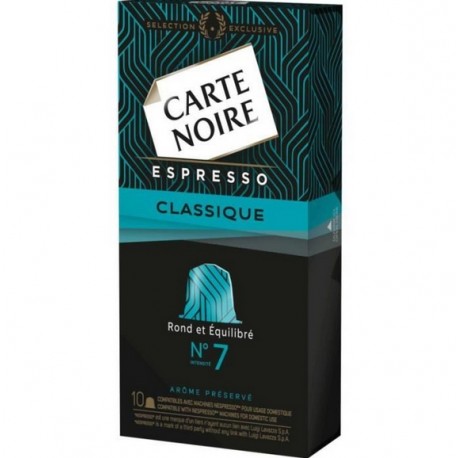 Carte Noire N°7 – 10 capsules compatibles Nespresso®