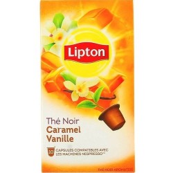 Capsules Thé Noir Caramel Vanille Lipton compatibles Nespresso ®