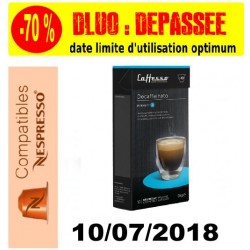 Lot de 40 Capsules de café décafféiné compatibles Nespresso ® Caffesso