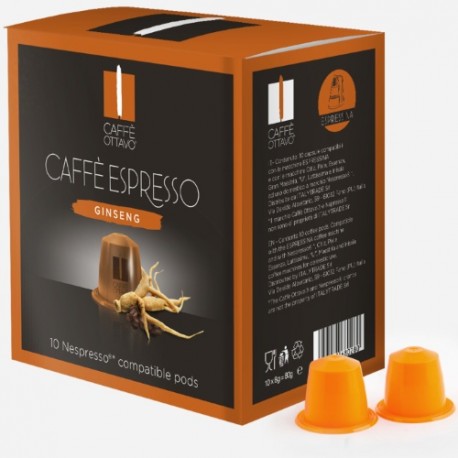 Caffè Ottavo Ginseng capsules compatibles Nespresso ®