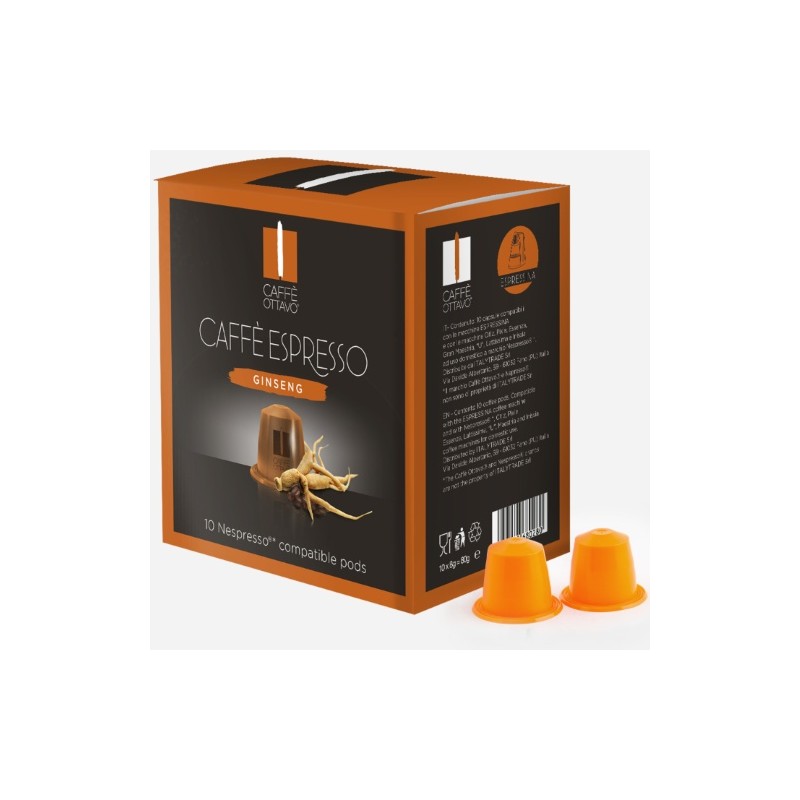 Ginseng by Caffè Ottavo, Nespresso® compatible capsules.