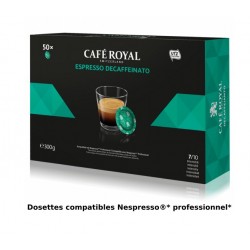 Nespresso ® PRO compatible Café Royal decaffeinato capsules