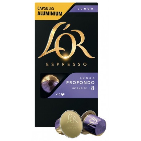Capsules Lungo de L'OR compatibles Nespresso ®