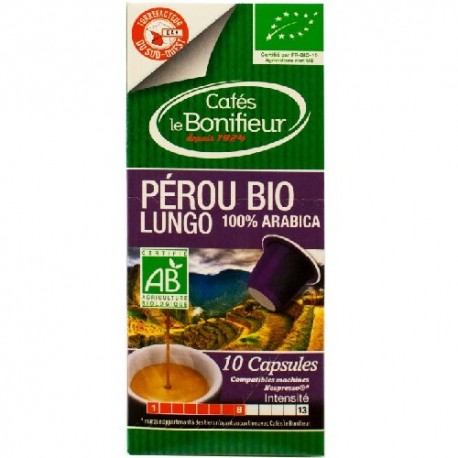 Peru Bio compatible Nespresso ® Le Bonifieur capsules