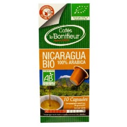 Le Bonifieur NICARAGUA BIO, capsules compatibles Nespresso ® 