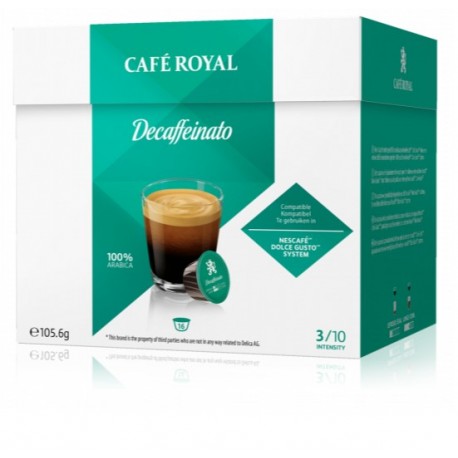 Capsules Café Royal Decaffeinato compatibles Dolce Gusto ®