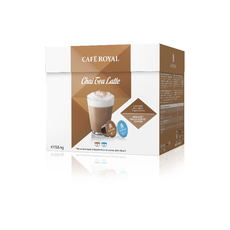 Traveler mute scar Royal Chai Tea latte coffee capsules compatible Dolce Gusto ®.