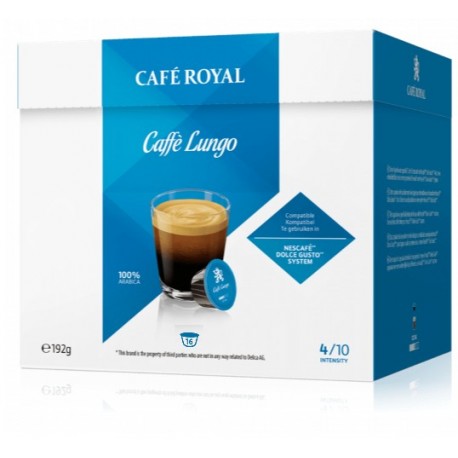 Royal Decaffeinato Coffee capsules compatible with Dolce Gusto ®