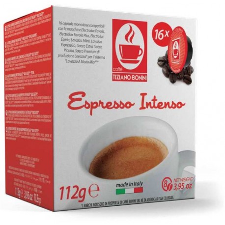Capsules compatibles Lavazza A Modo Mio ® Intenso de chez Caffè Bonini