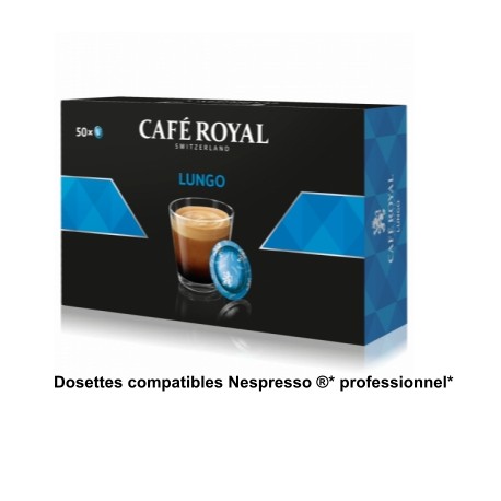Dosettes Café Royal Lungo compatibles Nespresso ® PRO