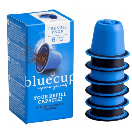 BlueCup pack de 6 capsules compatibles Nespresso ®