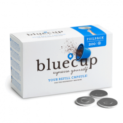 Lot of 200 caps for Nespresso ® BlueCup compatible capsules.