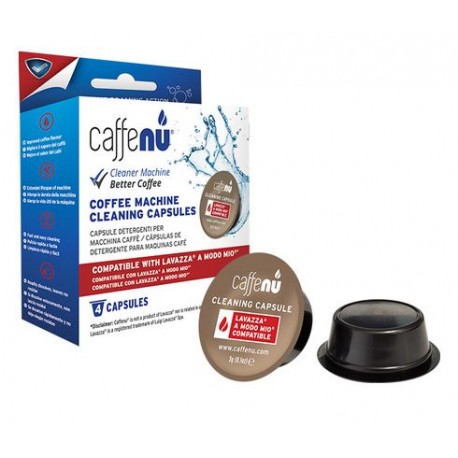 Clean Lavazza Modo Mio with Caffenu (box of 4 capsules)