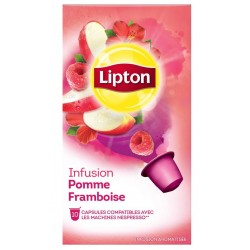 Capsules d'Infusion Pomme Framboise Lipton compatibles Nespresso ®