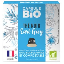 Capsules bio de Thé noir Earl Grey Bio compatibles Nespresso ®