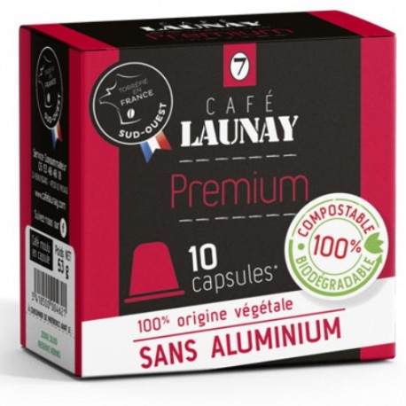 Capsules Bio, Premium compatibles Nespresso des Café Launay