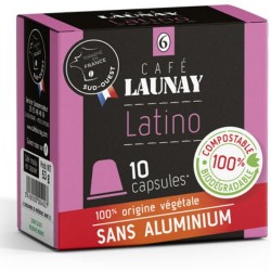 Café Launay LATINO, Capsules Bio compatibles Nespresso ®