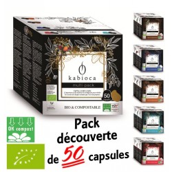 50 Kabioca capsules compatible Nespresso ® Multi pack