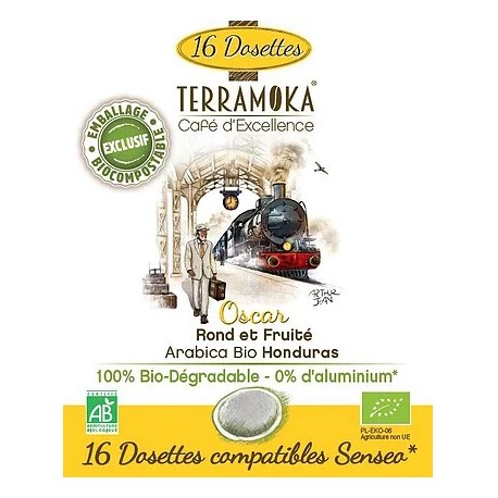 Oscar compatible pods Senseo ® Terramoka organic coffee