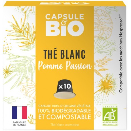 Organic black tea capsules Bio Nespresso ® compatible