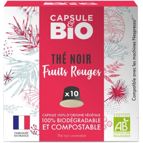 Capsules bio de Thé noir Bio compatibles Nespresso ®