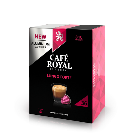 Nespresso ® compatible Café Royal Lungo Forte capsules