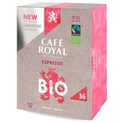 36 Capsules Café Royal Espresso Bio compatibles Nespresso ®