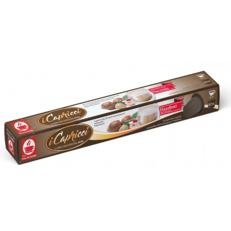 Hazelnut capsules compatible with Nespresso